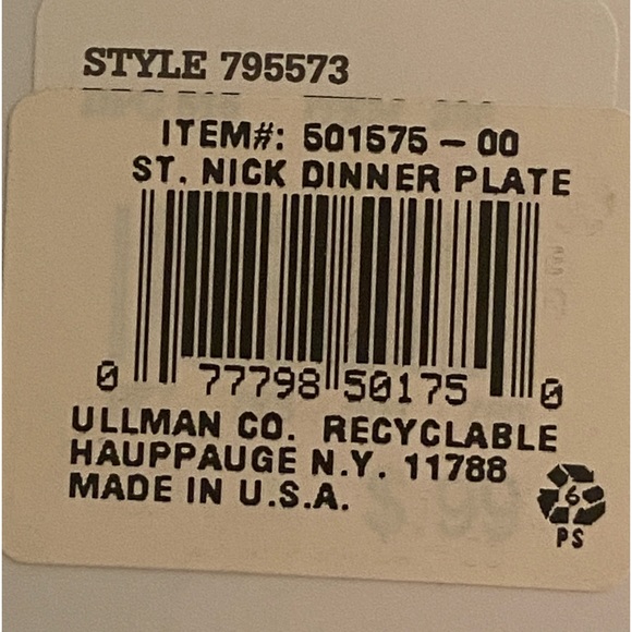 4 Vintage 1980s St Nick Dinner plastic Plate Merry Christmas Victorian Portrait - Picture 7 of 15